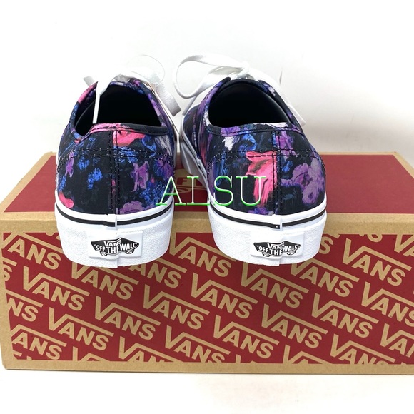 VANS Authentic Warped Floral Black Canvas Women’s Sneakers Size 7 9 VN0A2Z5IT7R - Picture 6 of 11